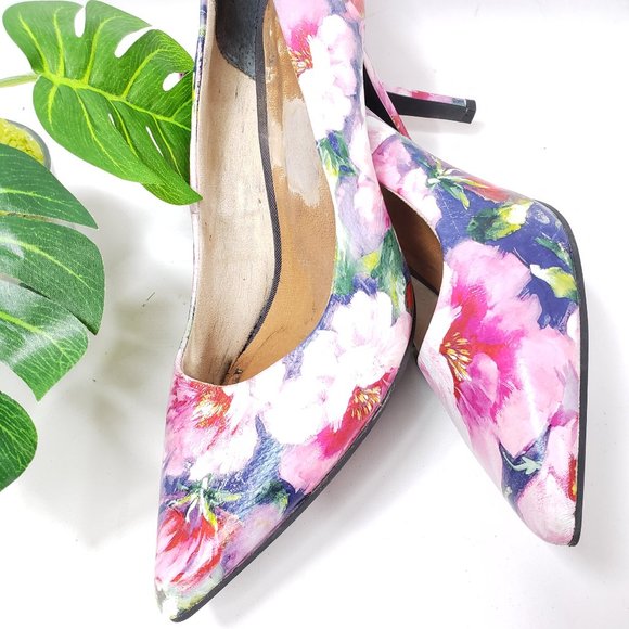 Anthropologie Seychelles Floral Leather Heels, 7 - Picture 14 of 14
